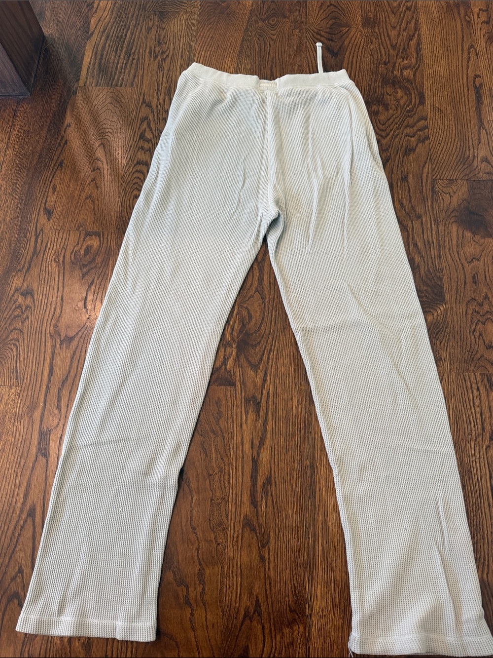 SKIMS Women's Cream Waffle Knit Lounge Pants